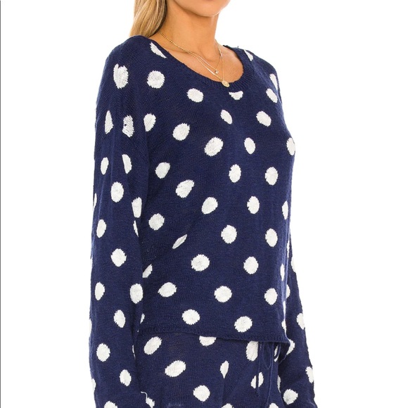 Beach Riot Blue Polka dot sweater - Picture 7 of 8